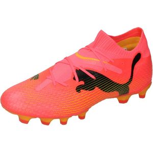 PUMA Future 7 Pro Sneakers voor heren, Sunset Glow-PUMA BLACK-SUN STREAM