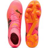 Puma Fussball Future 7 Pro FG/AG | Fußballschuhe für Unisex | Sunset Glow / Black / Sun