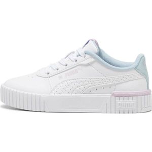 PUMA Carina 2.0 Tropical PS sneakers voor meisjes, Puma Wit Turquoise Surf Grape Mist, 28 EU