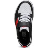 PUMA - Rebound V6 Lo - Sneakers - Zwart/Rood/Wit - Gerecycled Materiaal