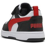 PUMA - Rebound V6 Lo - Sneakers - Zwart/Rood/Wit - Gerecycled Materiaal