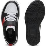 PUMA - Rebound V6 Lo - Sneakers - Zwart/Rood/Wit - Gerecycled Materiaal