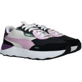 PUMA Runtamed Platform Dames Sneakers - Strong Gray-Grape Mist-PUMA White-Crushed Berry-Eucalyptus - Maat 37