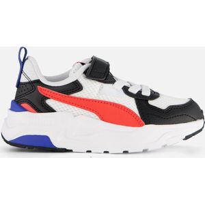 Puma Trinity Lite AC+ Sneaker Kinder 09 - PUMA white/active red/PUMA black 33 für Kinder, weiß, Gr. 32 ½ EU