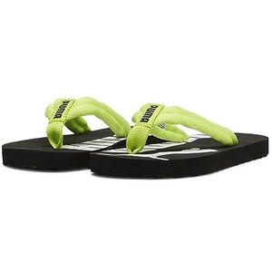 PUMA Epic Flip V2 PS Teenslippers, uniseks, voor jongens, Lime Pow PUMA zwart PUMA wit, 31 EU