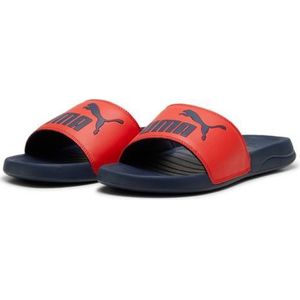 PUMA Popcat 20 uniseks-volwassene Slippers, ACTIVE RED-CLUB NAVY, 47 EU