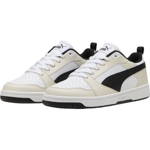 Puma Rebound V6 Low Sneakers Wit/Zwart/Offwhite