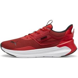 PUMA Unisex SOFTRIDE Symmetry Road Running Shoe, voor All TIME RED Zwart Wit, 3.5 UK, For All Time Red PUMA Black PUMA White, 36 EU
