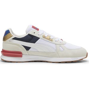 PUMA Graviton Pro Unisex Sneakers - Warm White-PUMA White-Club Navy-Club Red - Maat 41