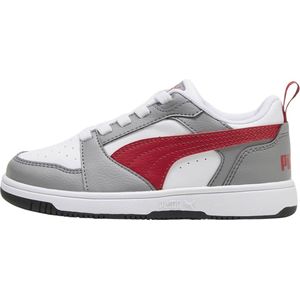 Puma Rebound V6 Lo Sneakers Grijs/Rood/Wit