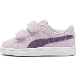 PUMA Uniseks kinderen Smash 3.0 SD V PS sneakers, Grape Mist Crushed Berry White Purple, 24 EU