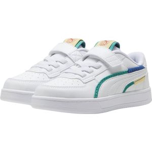 PUMA Caven 2.0 Ready Set, Better AC+ PS Sneakers voor kinderen, uniseks, Puma White Cobalt Glaze Sparkling Green, 30 EU