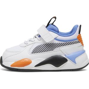 Puma RS-X sneakers wit/lichtblauw/oranje