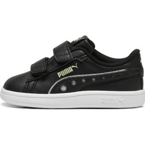 PUMA Unisex kinderen Smash 3.0 Dance Party V Inf sneakers, Puma Zwart PUMA Zilver Groen Illusie, 24 EU