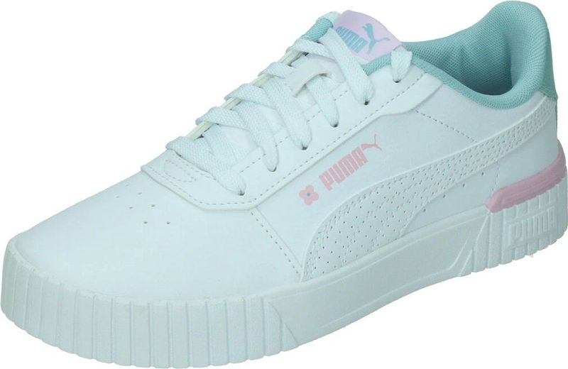 Puma - Carina 2.0 - Sneaker - Wit/Turquoise - Leer