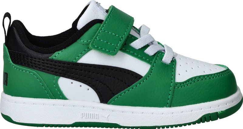 Rebound v6 Low - Basketbalschoenen - Zwart - Synthetisch - Rubber