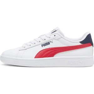 Puma Smash 3.0 Sneakers Wit/Rood/Donkerblauw