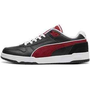 PUMA Unisex Rbd Game Low Retro Club Sneaker, Puma Wit PUMA Zwart Club Rood, 39 EU