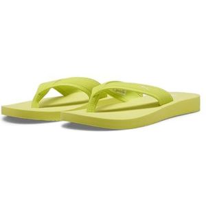PUMA Sandy flip-flops voor meisjes, Lime Sheen White Green, 35.5 EU