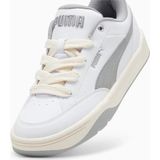 Puma - Park Lifestyle Sneakers - Wit - Grijs - Lichtgeel - Synthetisch Materiaal