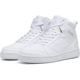 PUMA - Rebound Sneakers - Grijs/Wit - Synthetisch Bovenwerk - Halfhoog Model