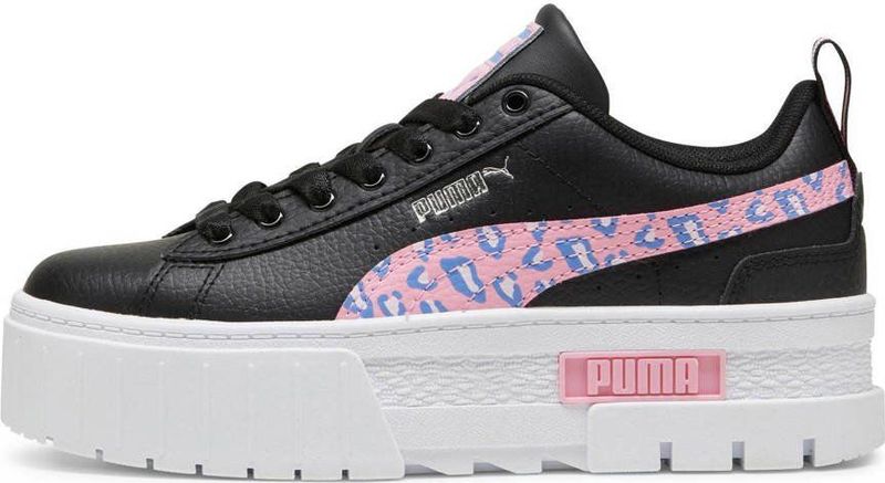 PUMA Youth Mayze Wild - Sneakers - PUMA Black Pink Lilac - Leer