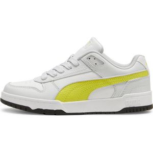 PUMA Rbd Game Low Jr, uniseks sneakers voor kinderen, meerkleurig (Silver Mist Lime Sheen PUMA Black), 37 EU