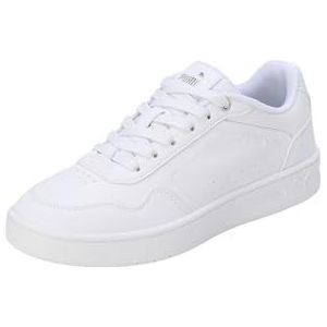 PUMA Dames Court Classy Sneaker, Puma White Puma Zilver, 37.5 EU