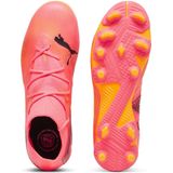 PUMA - Future 7 Match Fg/Ag Jr Voetbalschoen - Sunset Glow - PUMA Black