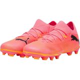 Puma - Future 7 Match Voetbalschoenen - Gras/Kunstgras - Zwart/Geel - Mesh