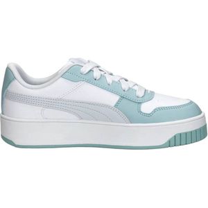 PUMA Carina Street Ps Sneakers voor meisjes, Wit Zilver Mist Gray, 35 EU