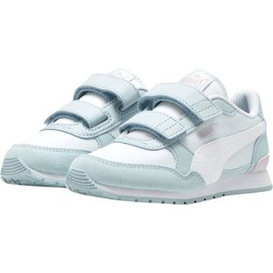 PUMA St Runner V3 Nl V Ps Sneakers, uniseks, voor kinderen en jongeren, Dewdrop PUMA White Turquoise Surf Grape Mist, 32 EU