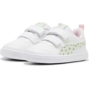 PUMA Unisex Baby Courtflex V2 Woods V Inf Sneaker, Puma Wit Groene Illusie, 8 UK Child