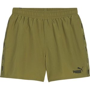 PUMA ESS+ Tape Geweven Shorts Olijfgroen