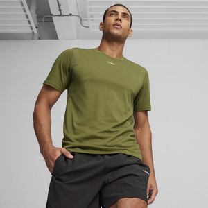 Puma Puma Fit Triblend Ultrabreathe Tee Heren Sportshirt - Olive Green