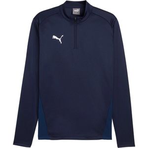 Puma teamgoal training 1/4 zip in de kleur marine