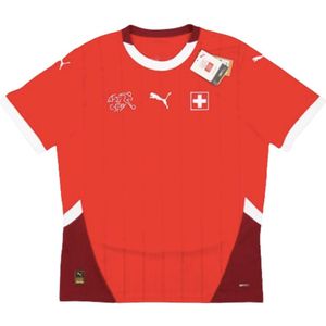 PUMA - Zwitserland Voetbal 2024 Thuisshirt - Rood - Sportshirt