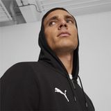 Puma - Teamgoal Hooded Sweat Full Zip - Zwart - Katoen