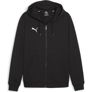 Puma - Teamgoal Hooded Sweat Full Zip - Zwart - Katoen