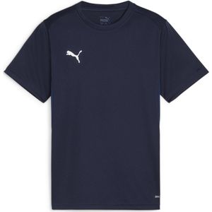 PUMA teamGOAL Jersey Jr Jongens sportshirt - PUMA Navy-PUMA White-Persian Blue