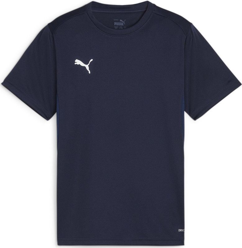 PUMA teamGOAL Jersey Jr Jongens sportshirt - PUMA Navy-PUMA White-Persian Blue