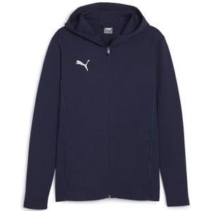 Puma - Teamfinal Casuals Full Zip - Hoodie - Navy/zilver