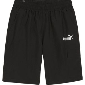 Puma essential woven cargo short in de kleur zwart