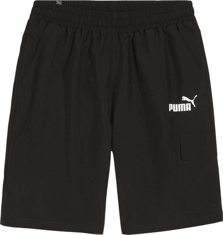 Puma essential woven cargo short in de kleur zwart