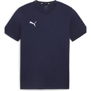 PUMA - T-shirt - Navy/Puma White - Regular Fit - Korte Mouwen