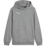 PUMA teamGOAL Casuals Hoody Jr Jongens sporttrui - Medium Gray Heather-Puma White