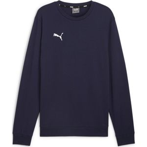 PUMA teamGOAL Casuals Crew Neck Sweat Heren Sporttrui - PUMA Navy-PUMA White