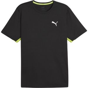PUMA RUN FAVORITE VELOCITY TEE Heren Sportshirt - PUMA Black-Lime Pow