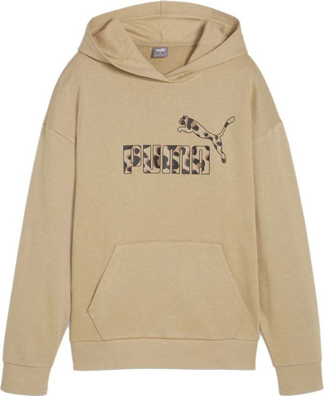 Puma ess+ animal hoodie in de kleur ecru