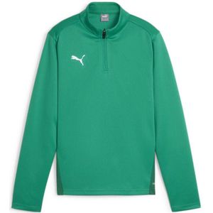 PUMA - teamGOAL - Trainingstrui - Groen - 1/4-Zip Kids